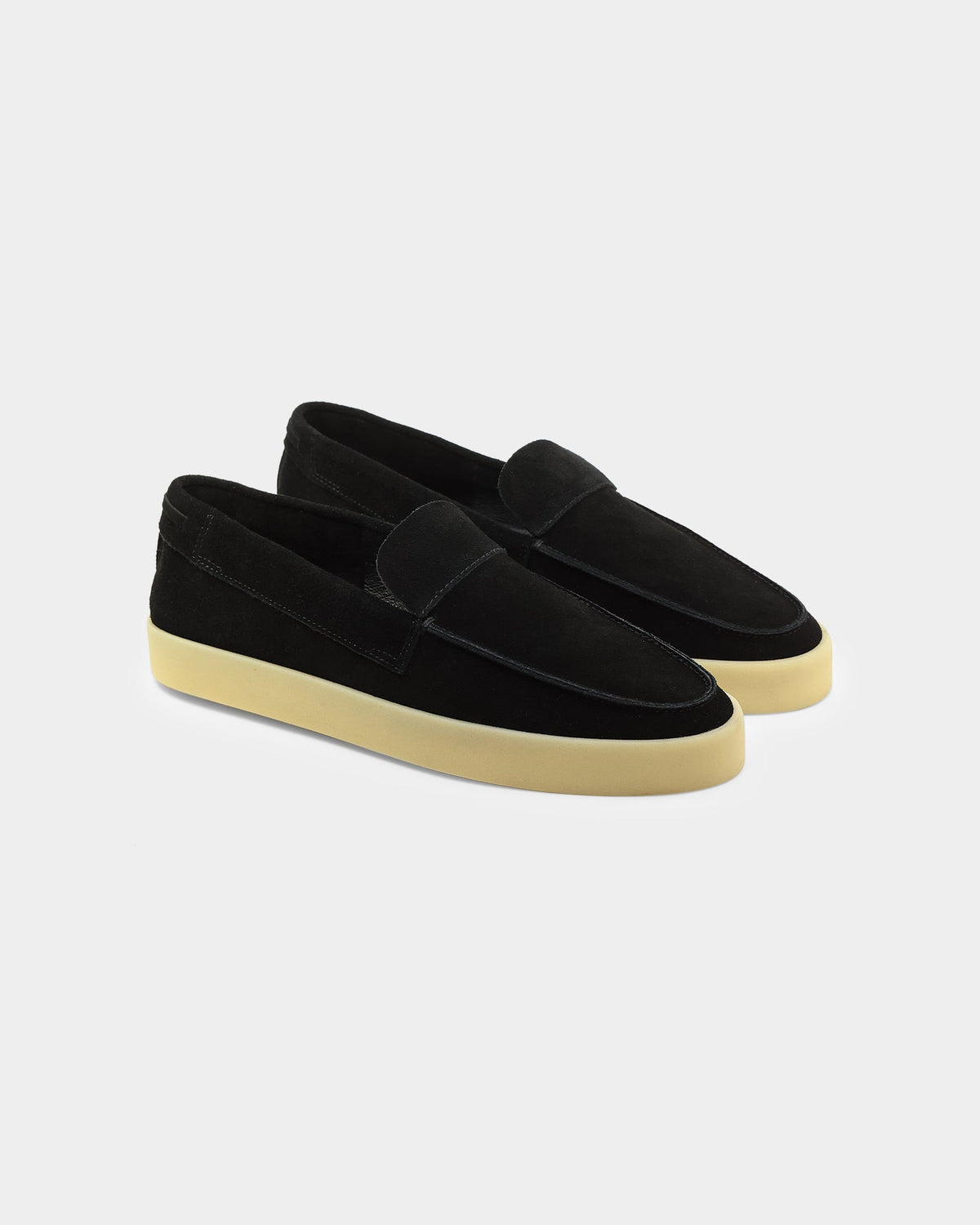 Saint Morta Hemisphere Suede Slip On Loafer Black/Gum