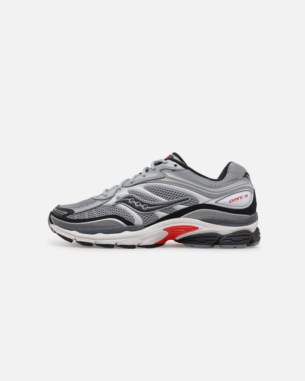 Saucony ProGrid Omni 9 Grey/Red - Sneakers