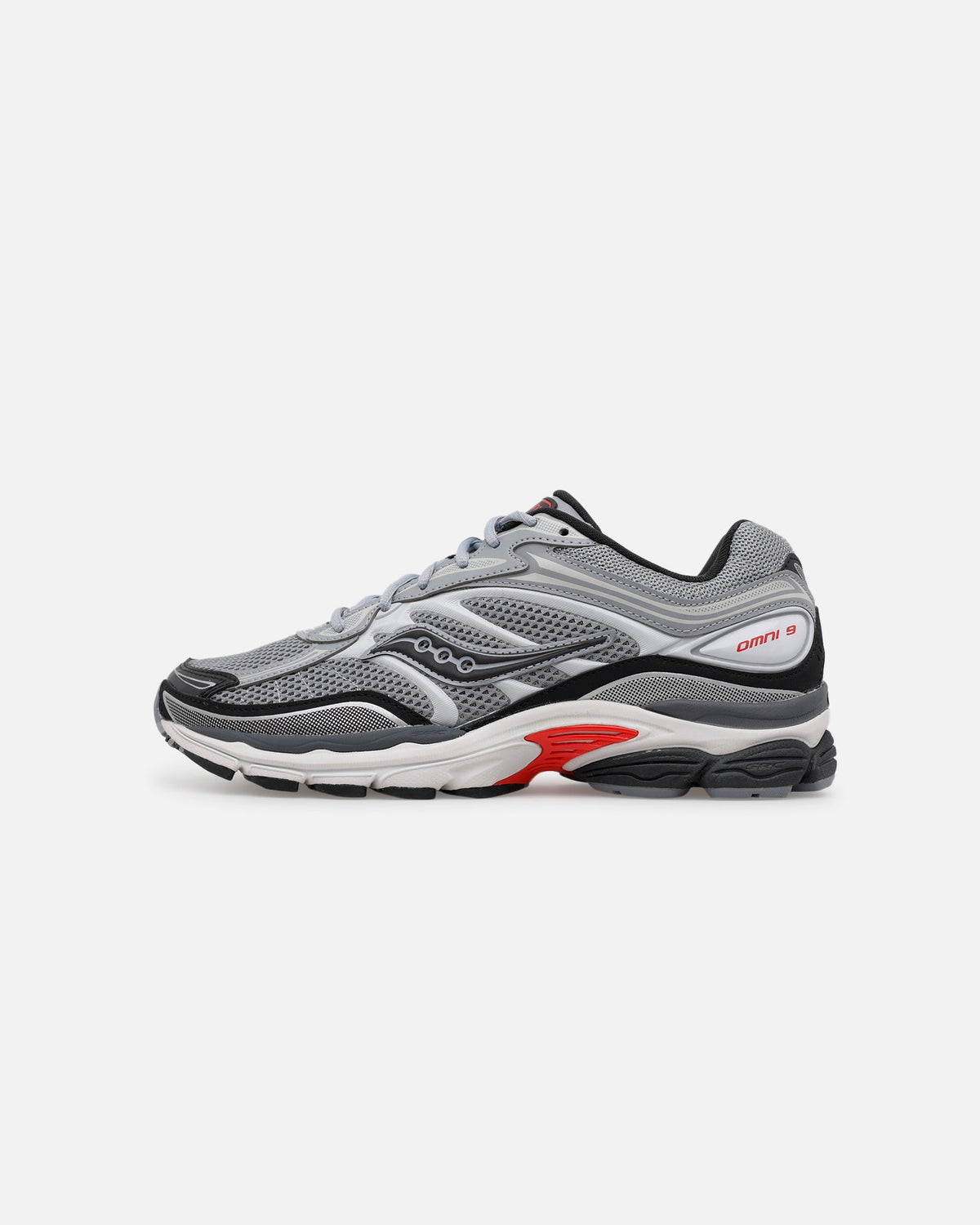 Saucony ProGrid Omni 9 Grey/Red - Sneakers