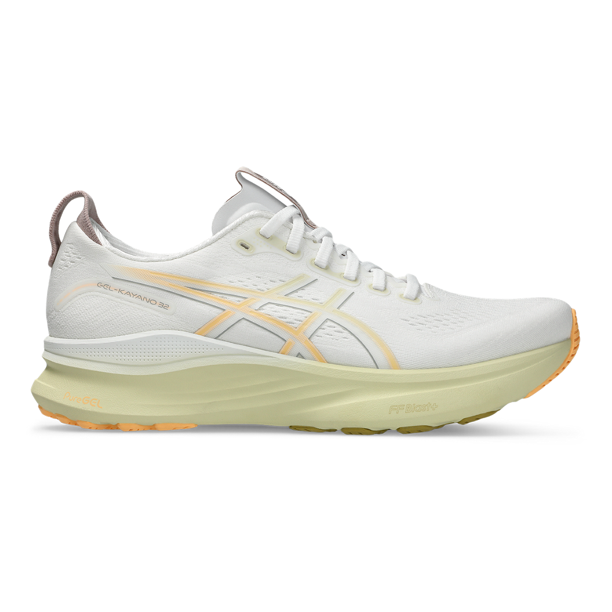 Asics Gel Kayano 32 - White - Orange Glow - Running Shoes