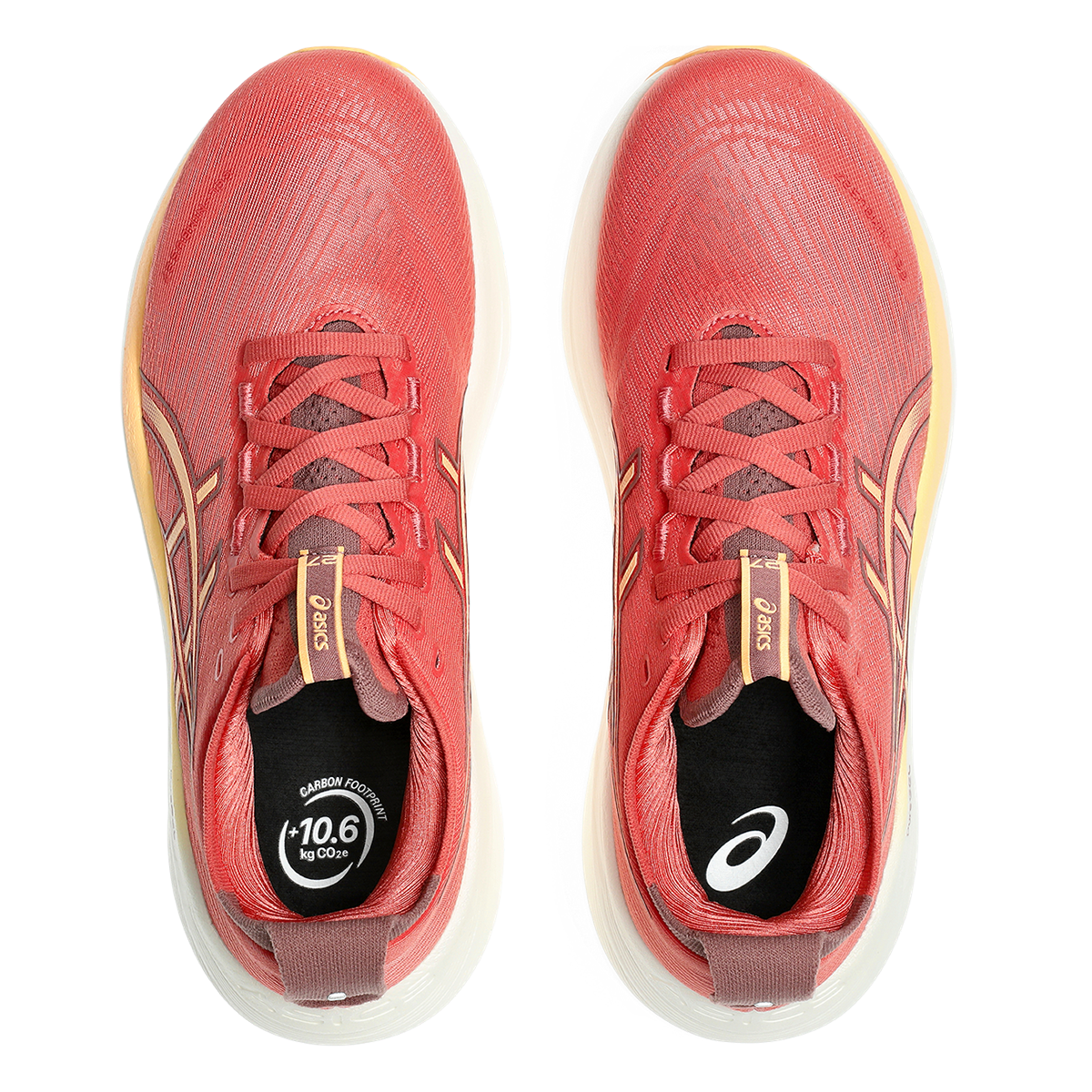 Asics Gel Nimbus 27 Dark Pink Clay - Orange Glow - Running Shoes