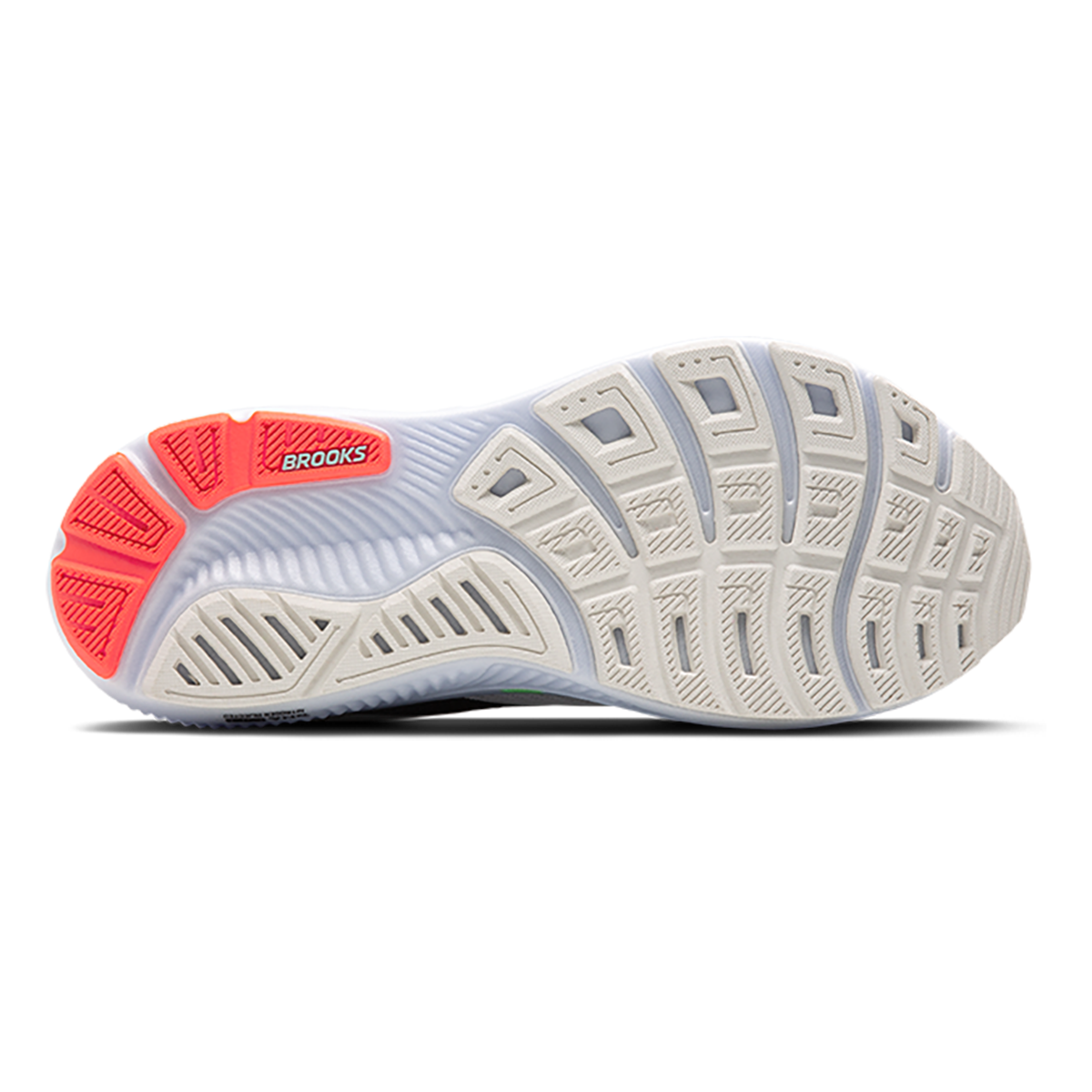 Brooks Ghost 17 White - Pink Clay - Gecko - Running Shoes