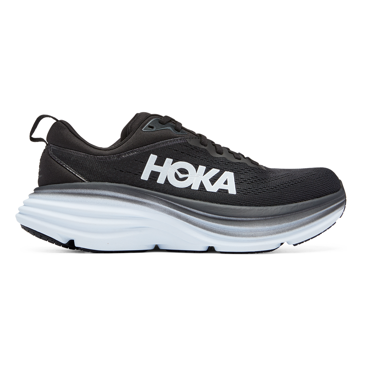 Hoka Bondi 8 - Black - White - Running Shoes