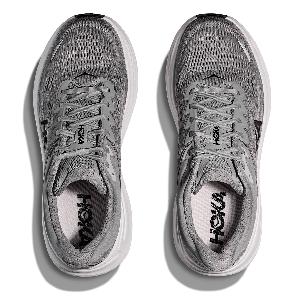Hoka Bondi 9 Galactic Grey - Stellar Grey - Running Shoes