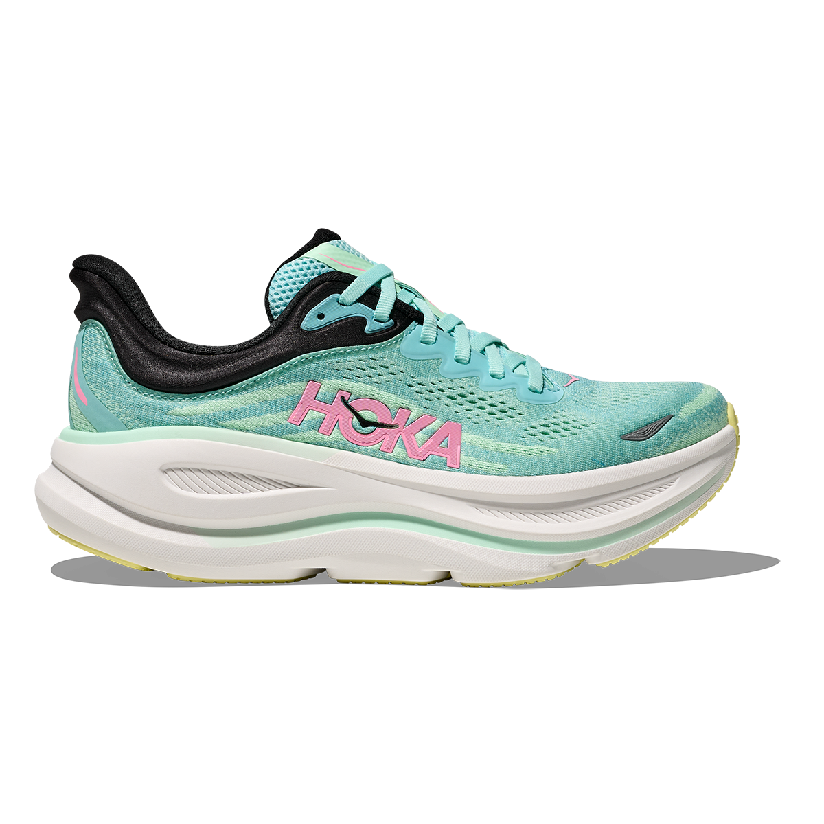 Hoka Bondi 9 Blue Spark - Mint Fluorite - Running Shoes