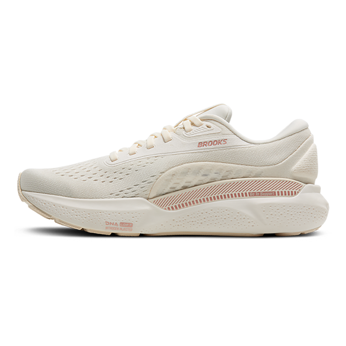 Brooks Adrenaline GTS 24 Coconut - Rose Gold - White - Running Shoes
