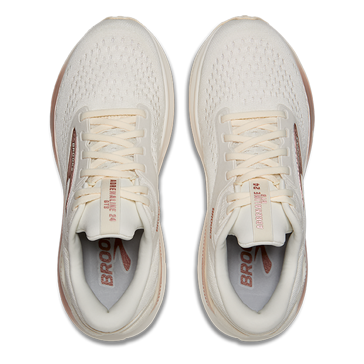 Brooks Adrenaline GTS 24 Coconut - Rose Gold - White - Running Shoes