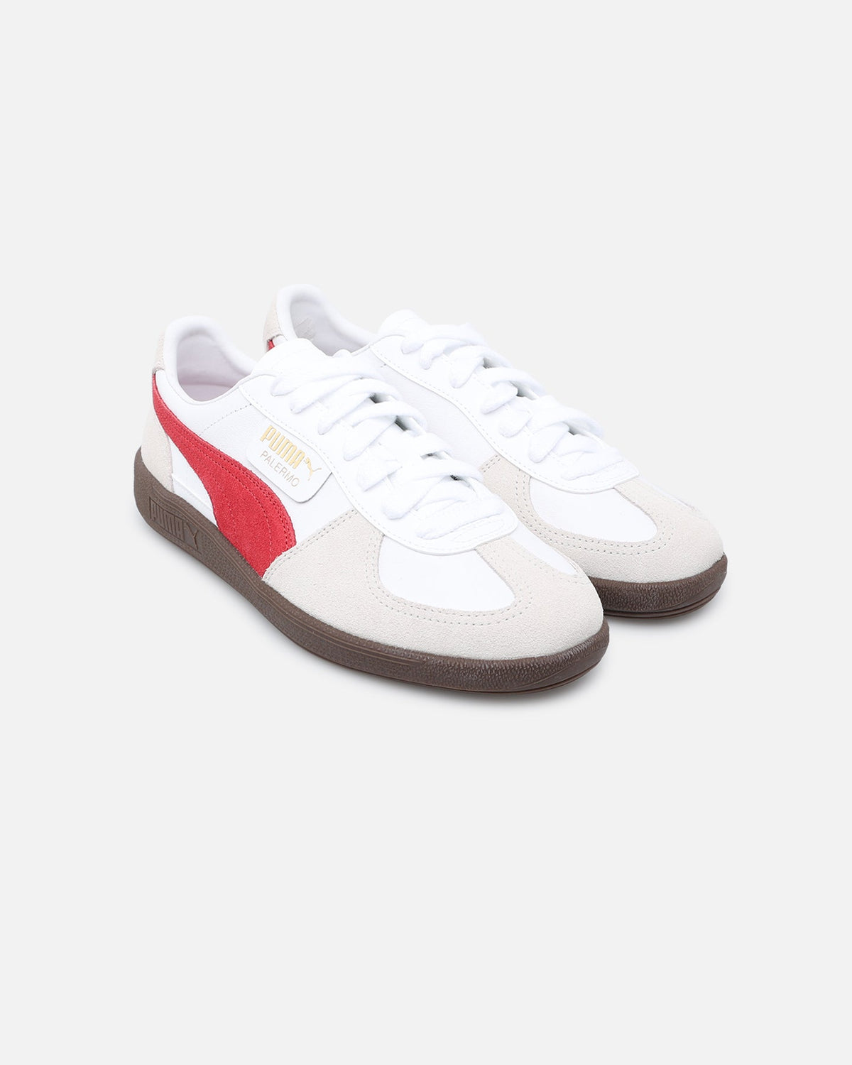 Puma Palermo Leather White/Red - Sneakers