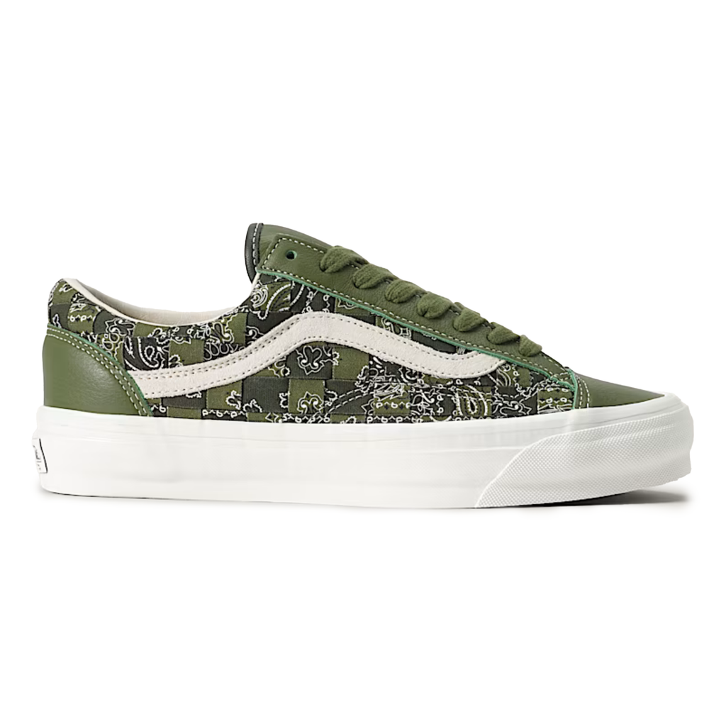 Vans Men's Premium Old Skool 36 Bandana Green - Sneakers