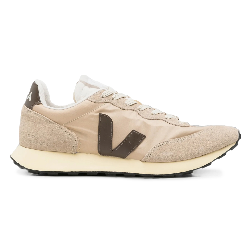 VEJA Women's Rio Brancato II Lite Tan/Dark Brown/Cream Nylon - Sneakers