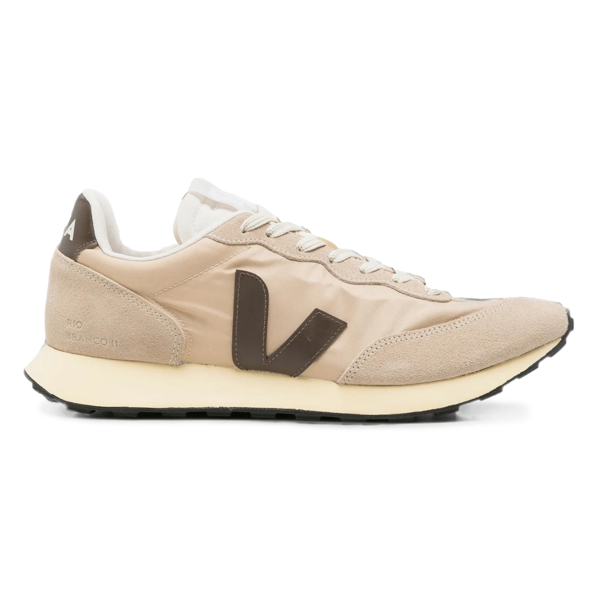 VEJA Women's Rio Brancato II Lite Tan/Dark Brown/Cream Nylon - Sneakers