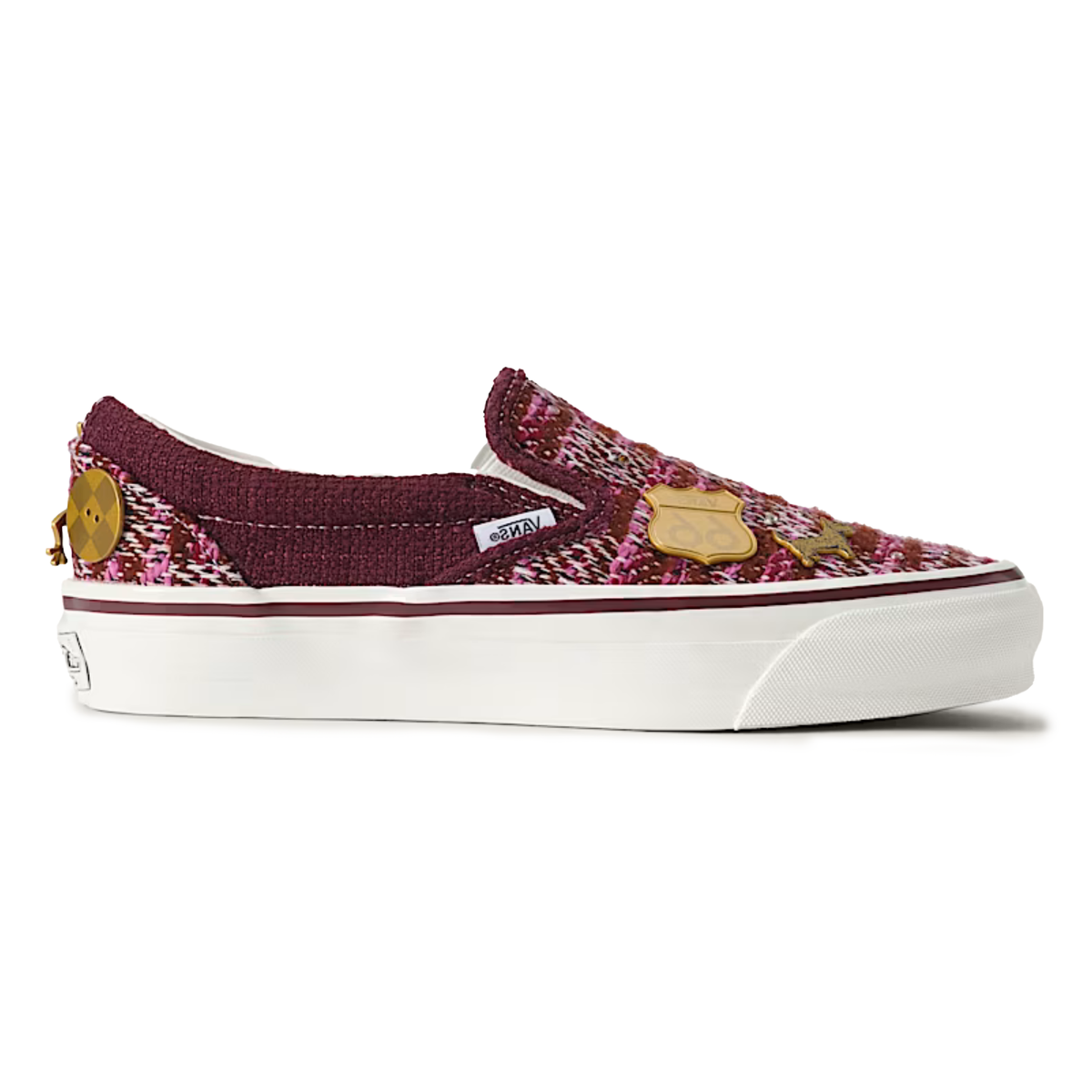 Vans Men's Premium Classic Slip On Cardigan Brown/Pink - Sneakers