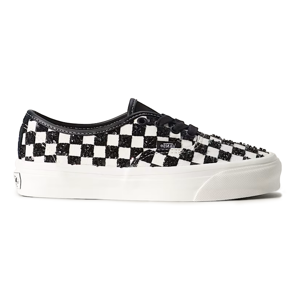 Vans Men's Premium Authentic Beaded Checkerboard Black/White - Sneakers