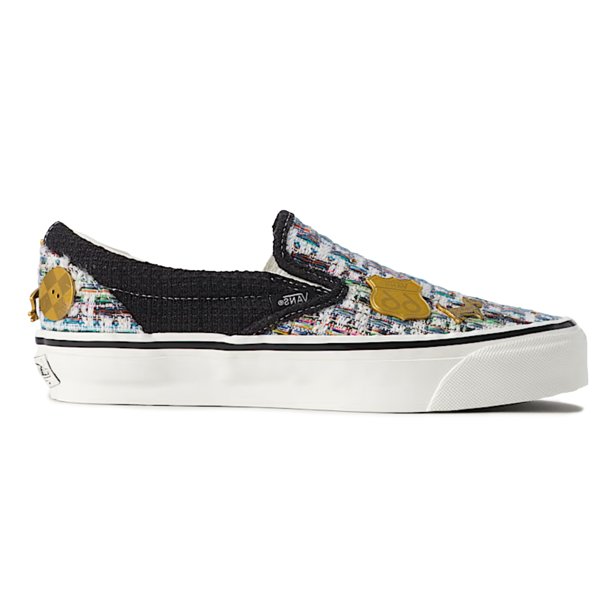 Vans Men's Premium Classic Slip On Cardigan Black/White - Sneakers