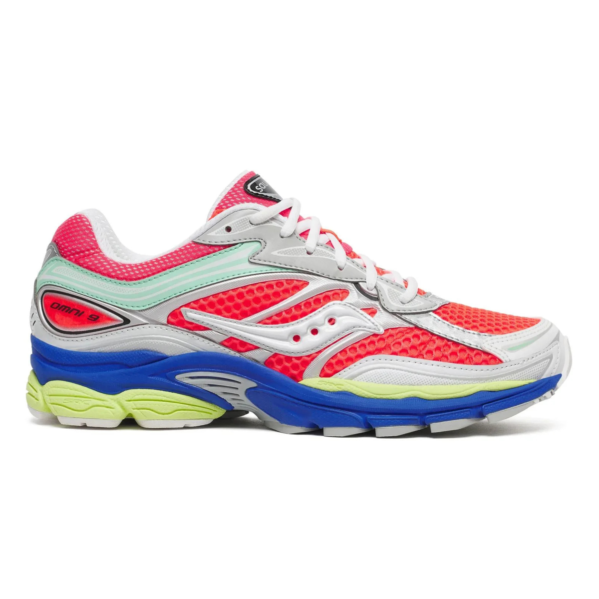 Saucony Men's ProGrid Omni 9 Vizi Red/Multicolor - Sneakers