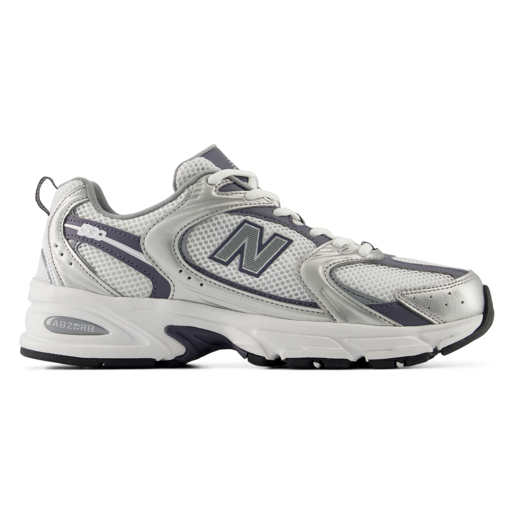 New Balance Men's U530SMP Silver Metallic/Neptune Grey/White - Sneakers