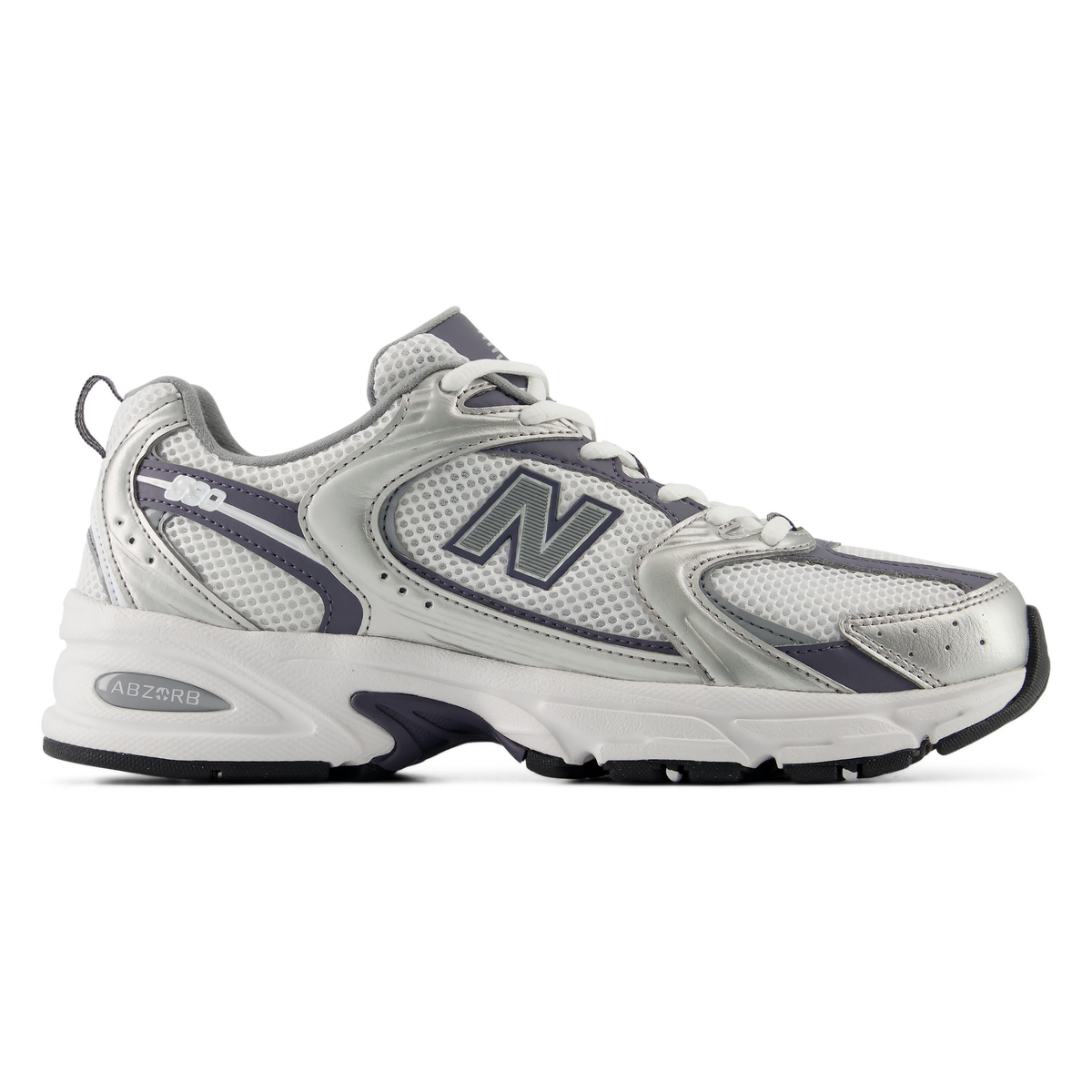 New Balance Men's U530SMP Silver Metallic/Neptune Grey/White - Sneakers