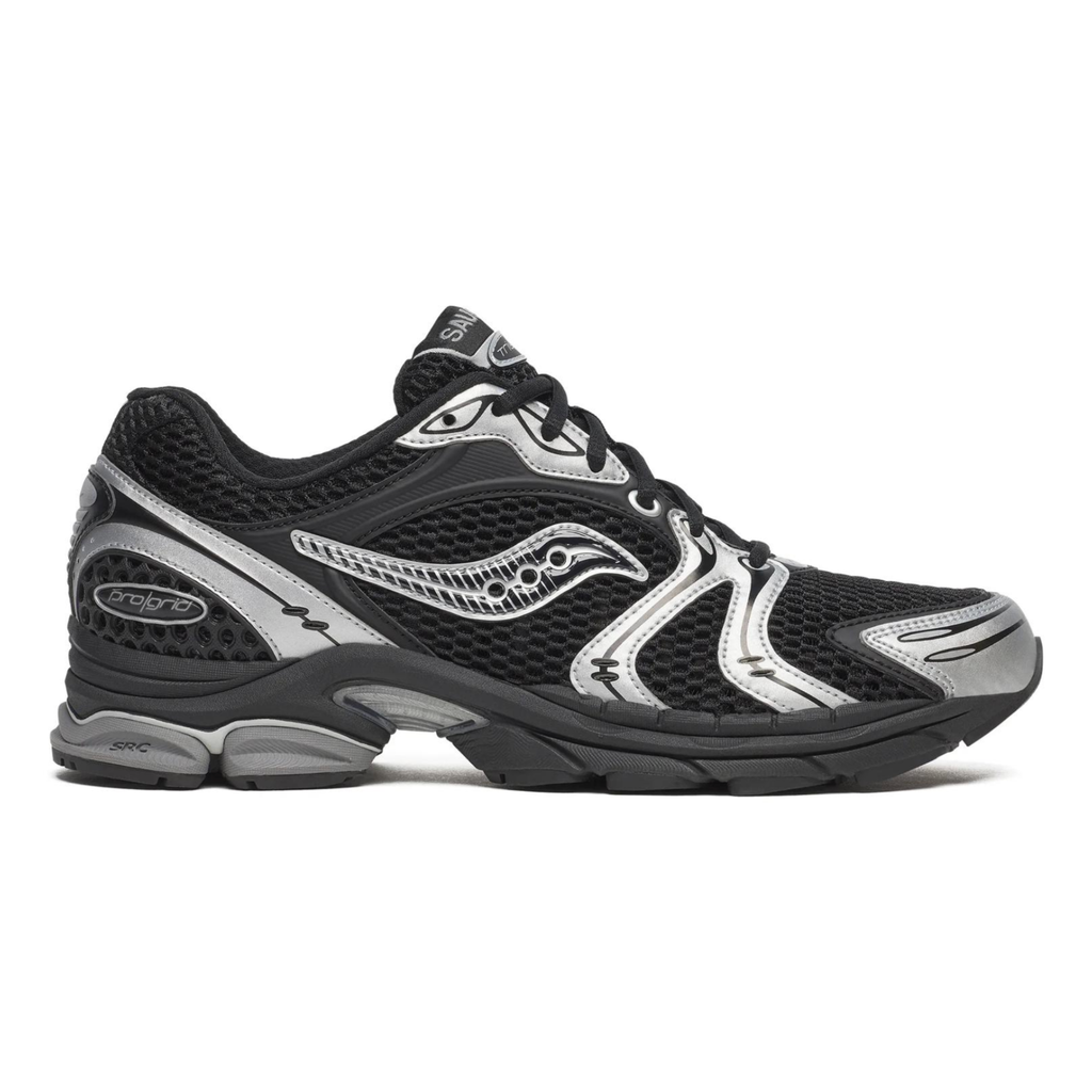 Saucony Men's ProGrid Triumph 4 Black/Silver - Sneakers