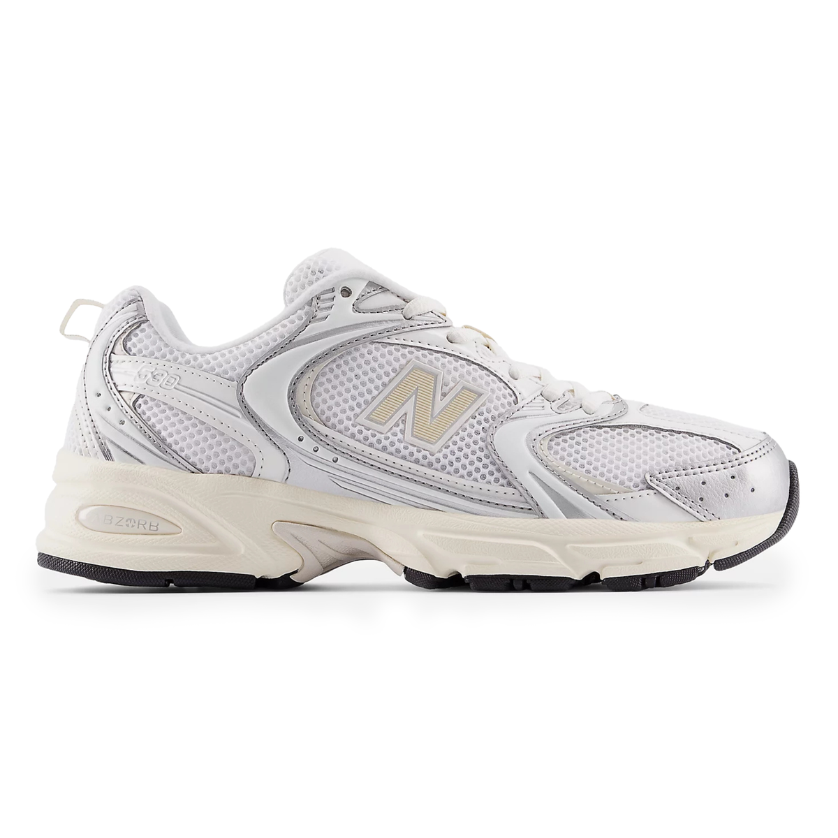 New Balance Men's U530ESB Silver Metallic/Linen - Sneakers