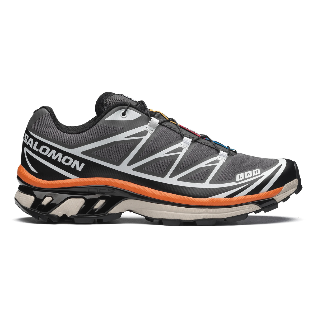 Salomon Men's XT-6 Pewter/Black/Turmeric - Sneakers