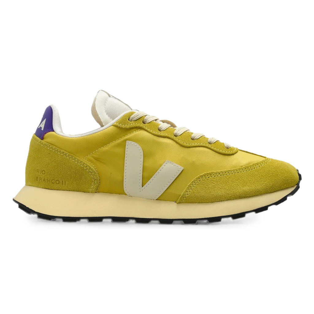 VEJA Women's Rio Brancato II Lite Yellow/Cream/Purple Nylon - Sneakers