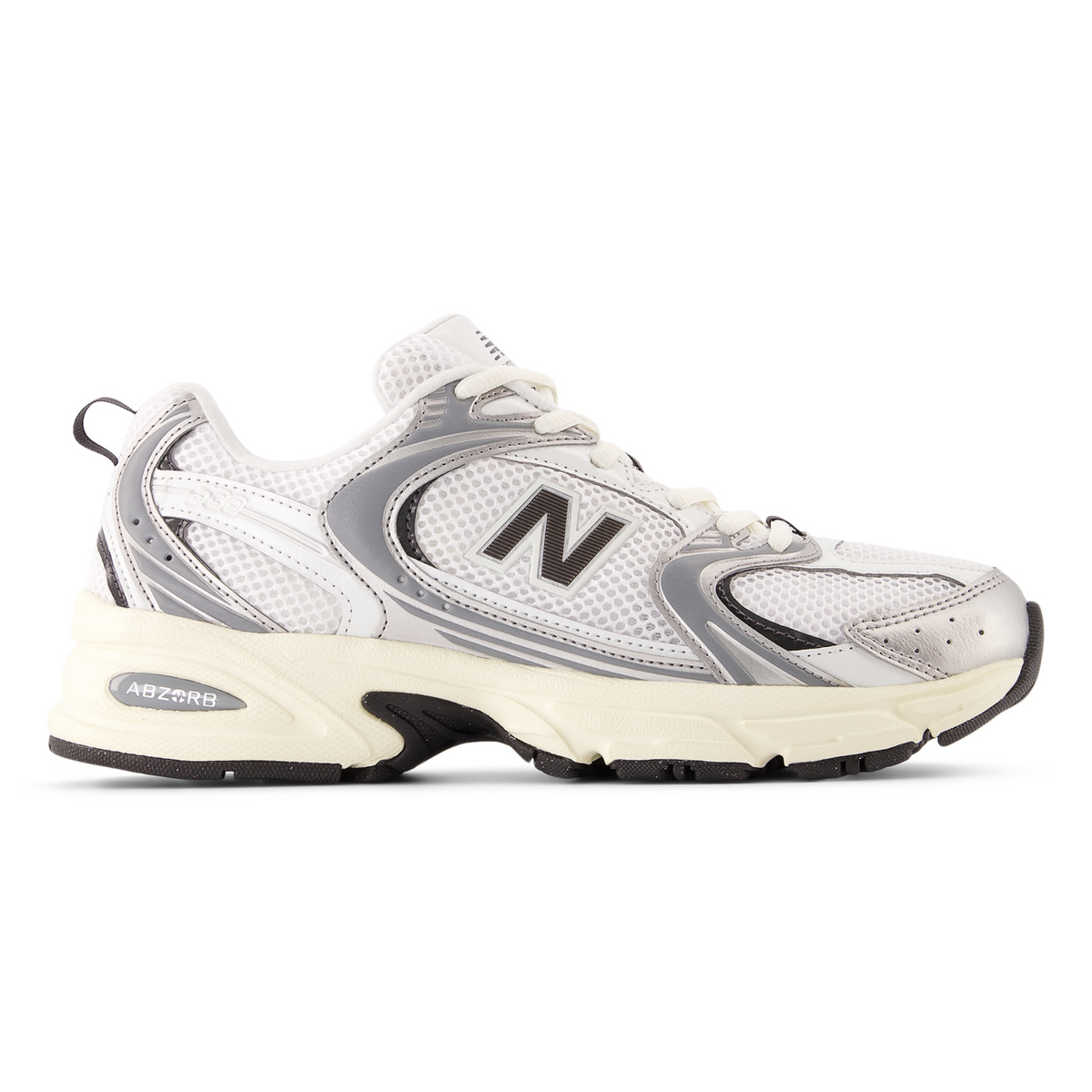 New Balance Men's U530ESA Silver Metallic/Black Cement - Sneakers