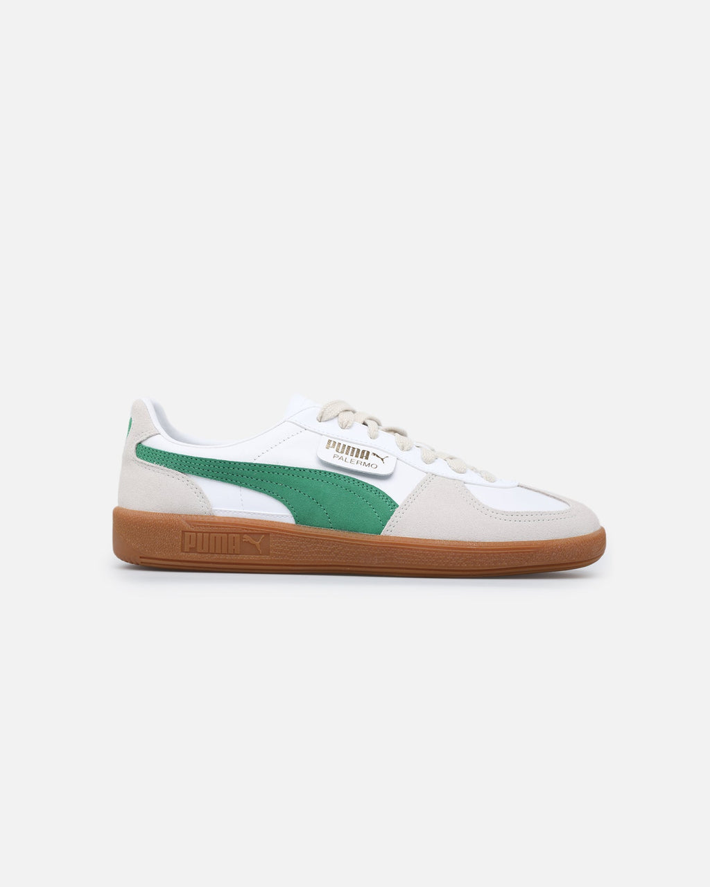 Puma Palermo Leather White/Green - Sneakers