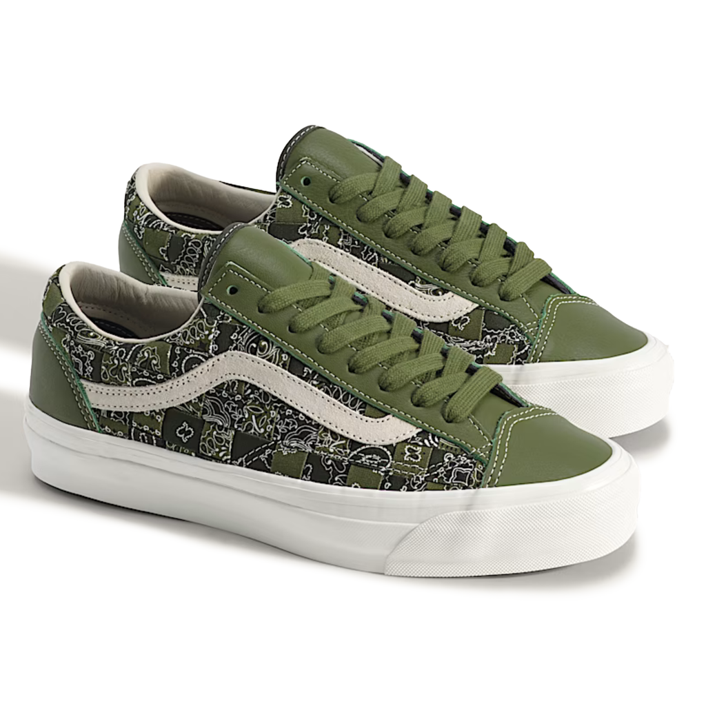 Vans Men's Premium Old Skool 36 Bandana Green - Sneakers