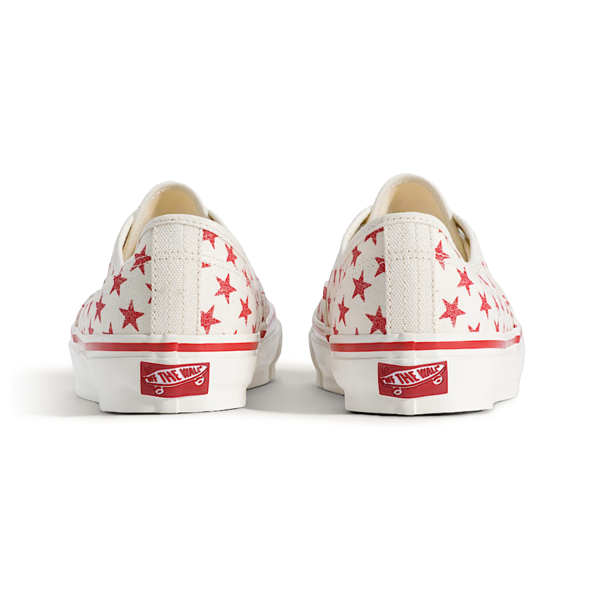 Vans Men's Premium Authentic Stars Racing Red/Marshmallow White - Sneakers