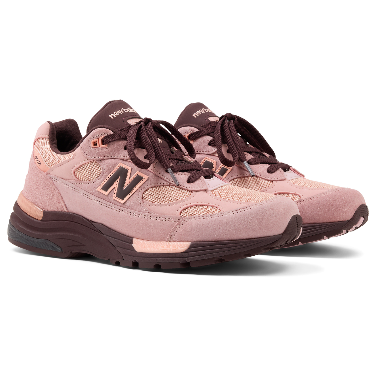 New Balance Men's U992PK Pink Chalk/Pink Lemonade/Cherry Leather - Sneakers