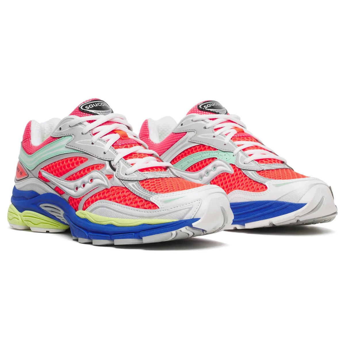 Saucony Men's ProGrid Omni 9 Vizi Red/Multicolor - Sneakers