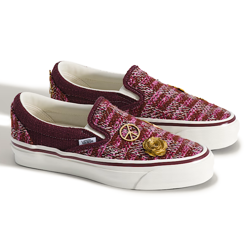 Vans Men's Premium Classic Slip On Cardigan Brown/Pink - Sneakers