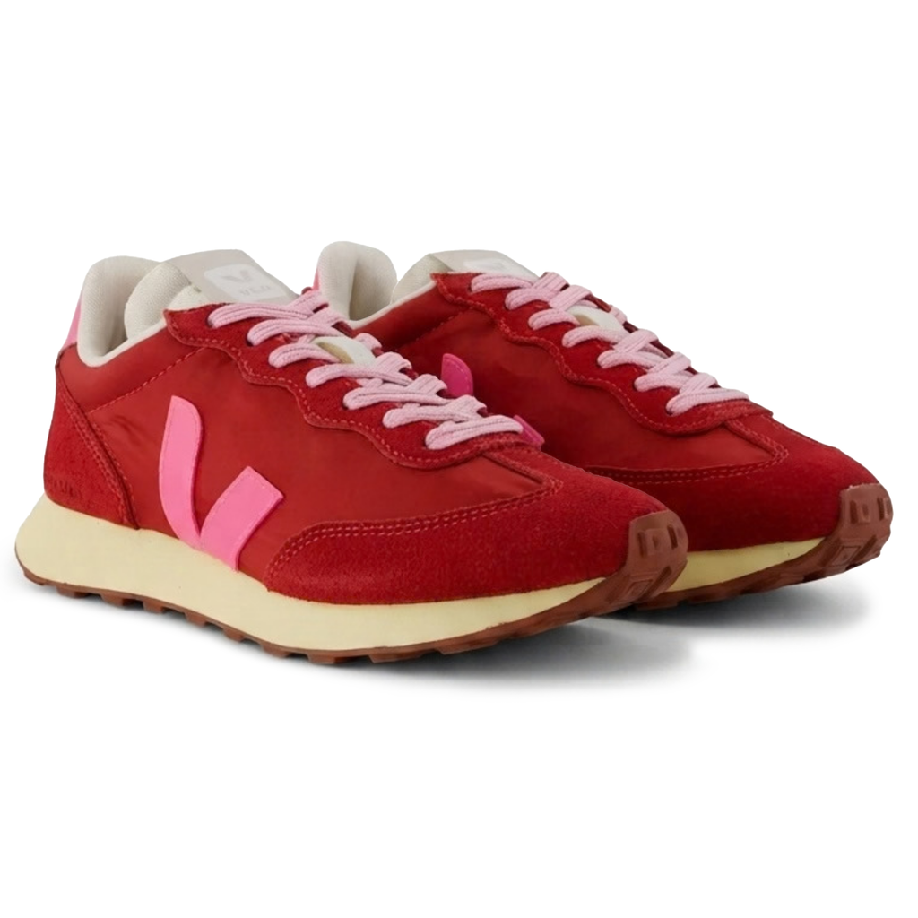 VEJA Women's Rio Brancato II Lite Red/Pink/Cream Nylon - Sneakers