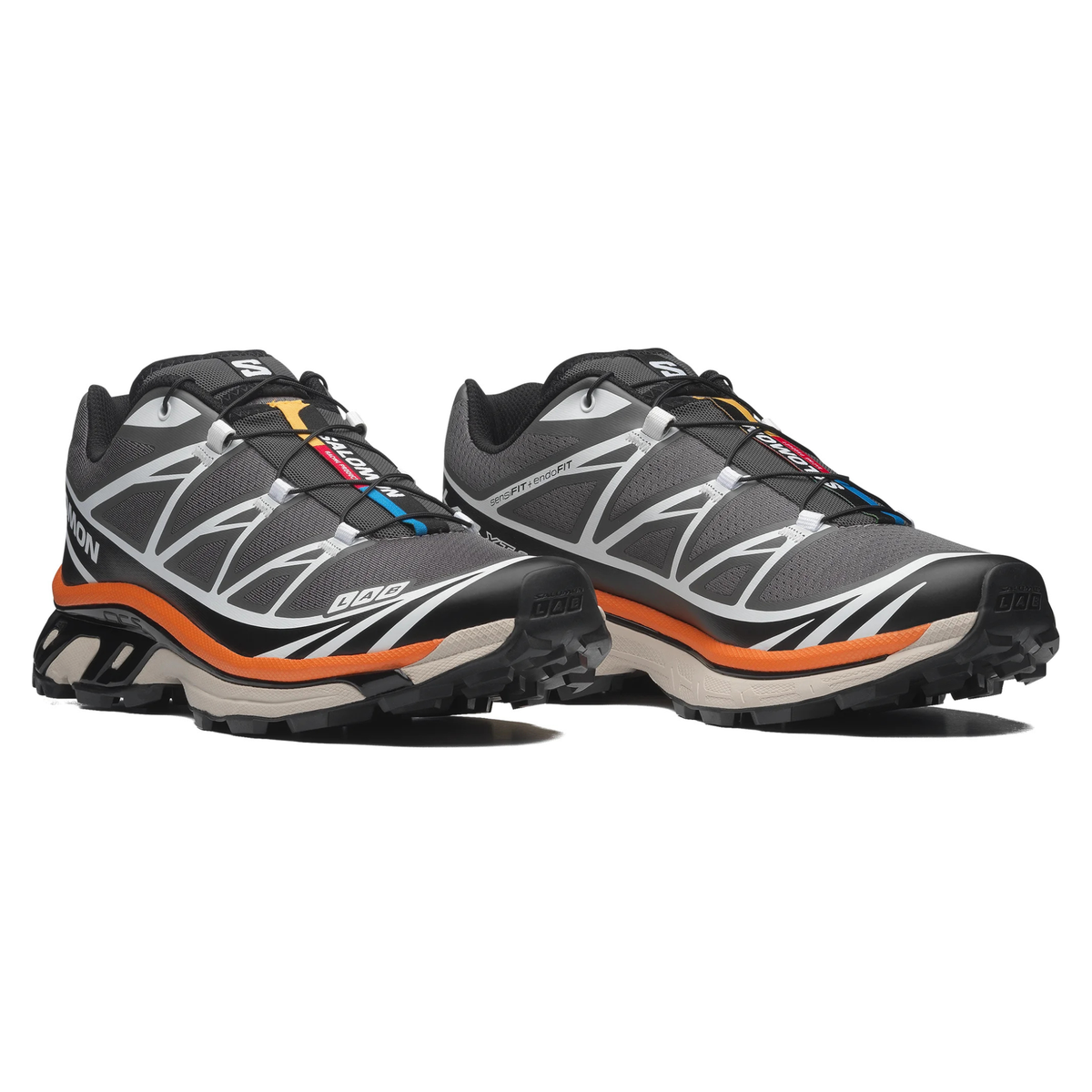 Salomon Men's XT-6 Pewter/Black/Turmeric - Sneakers