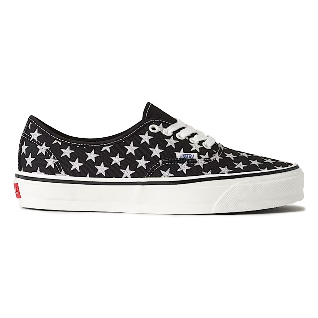 Vans Men's Premium Authentic Stars Black/Marshmallow White - Sneakers