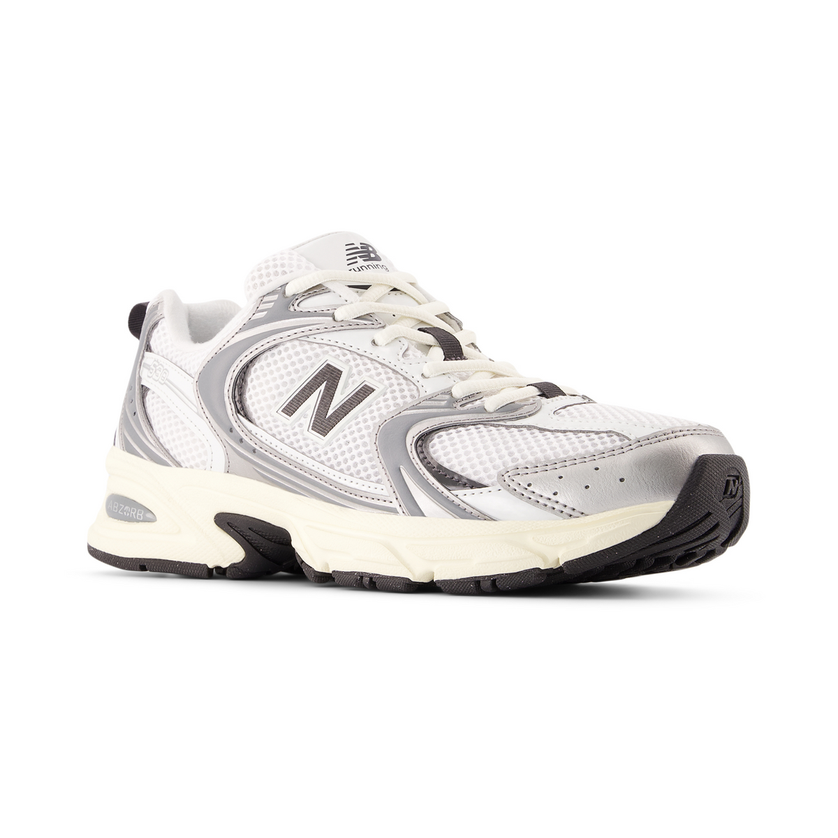 New Balance Men's U530ESA Silver Metallic/Black Cement - Sneakers