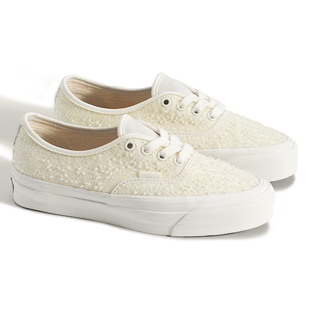 Vans Men's Premium Authentic Beaded Champagne Beige - Sneakers