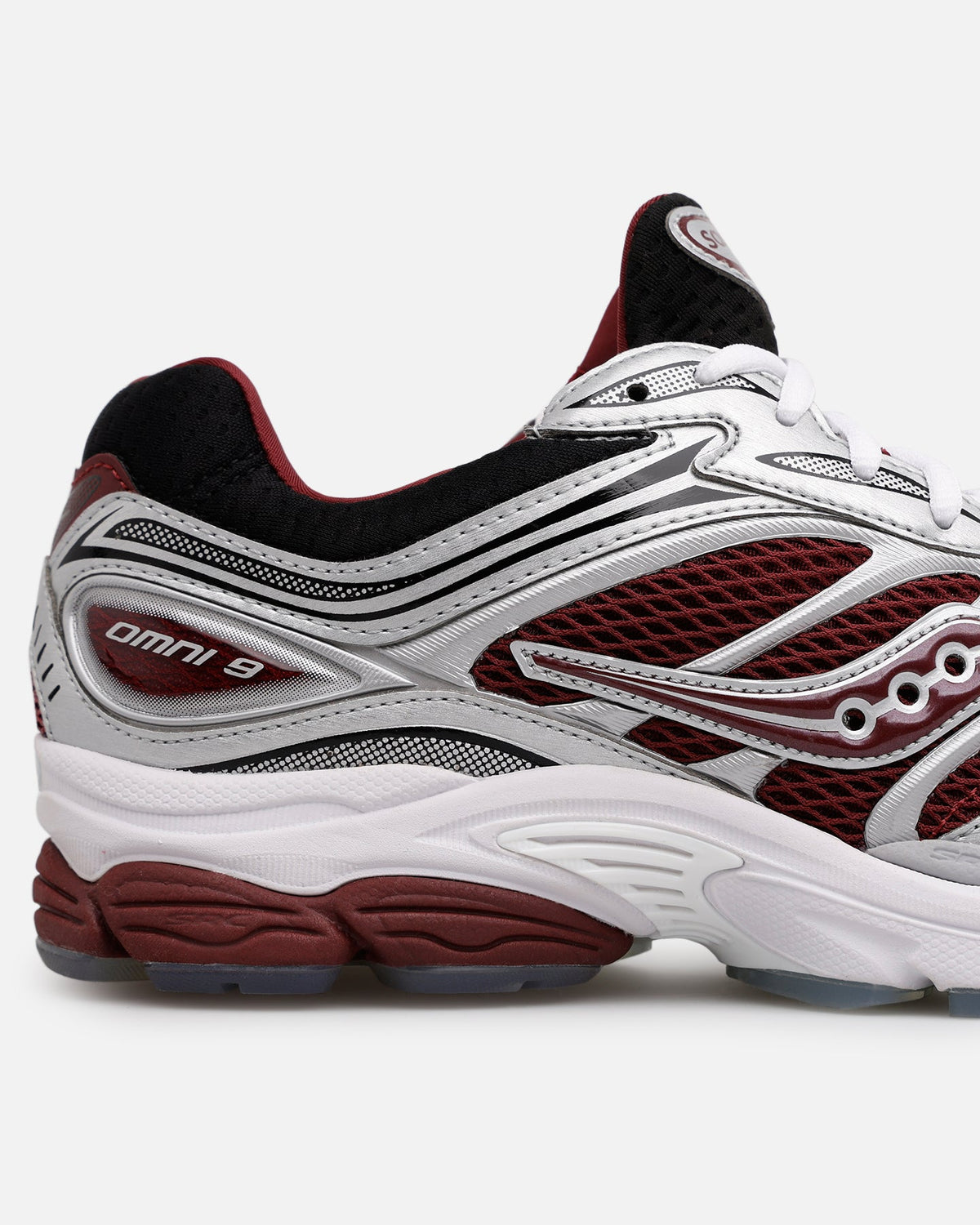 Saucony ProGrid Omni 9 Maroon/Black - Sneakers