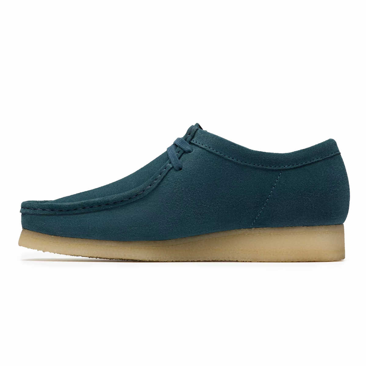 Clarks Men's Wallabee Mid Blue Suede - Shoes