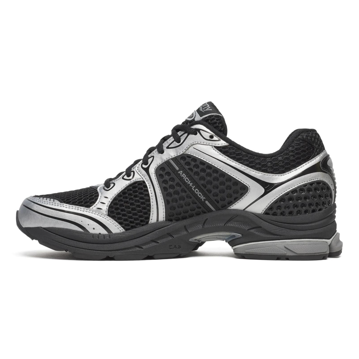 Saucony Men's ProGrid Triumph 4 Black/Silver - Sneakers