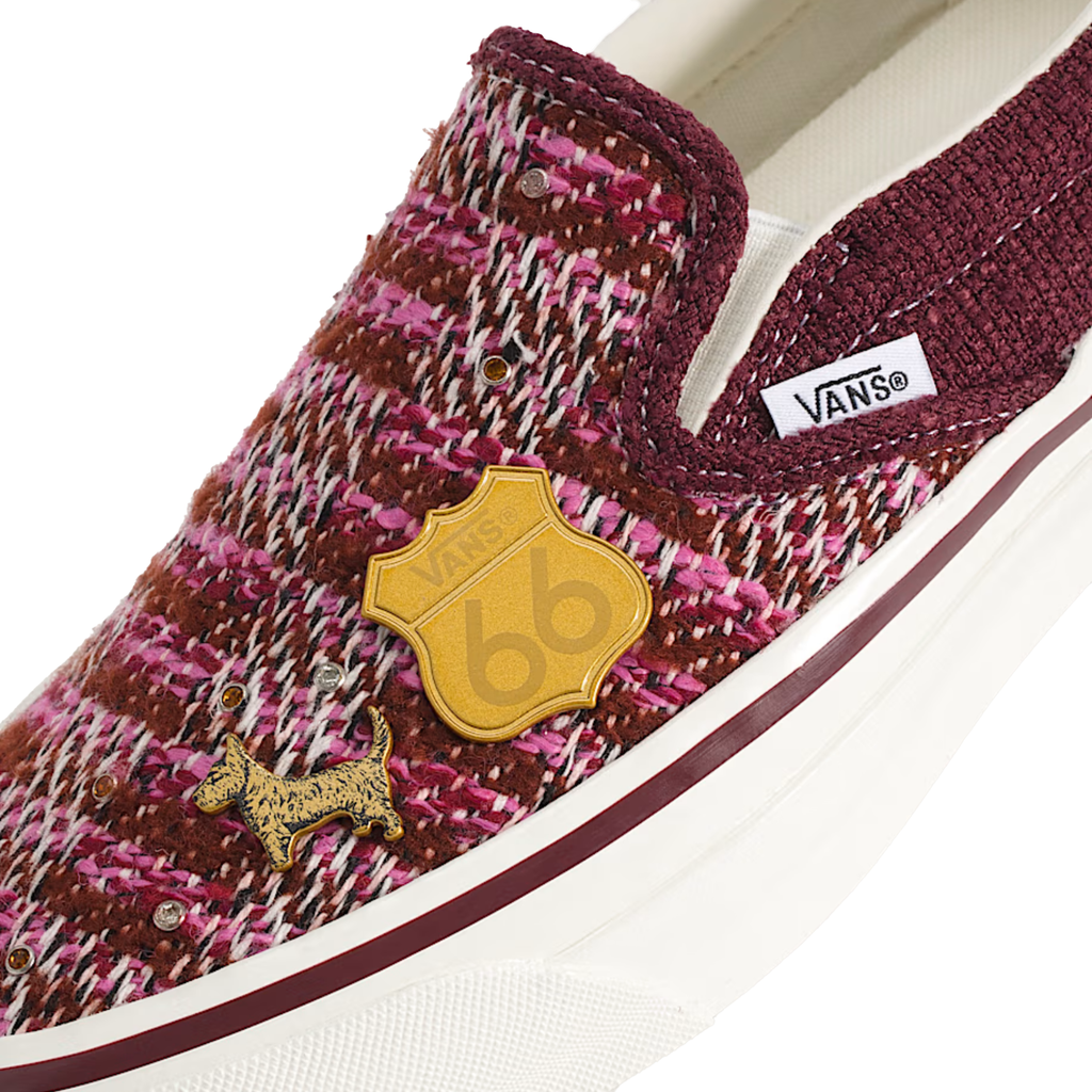 Vans Men's Premium Classic Slip On Cardigan Brown/Pink - Sneakers
