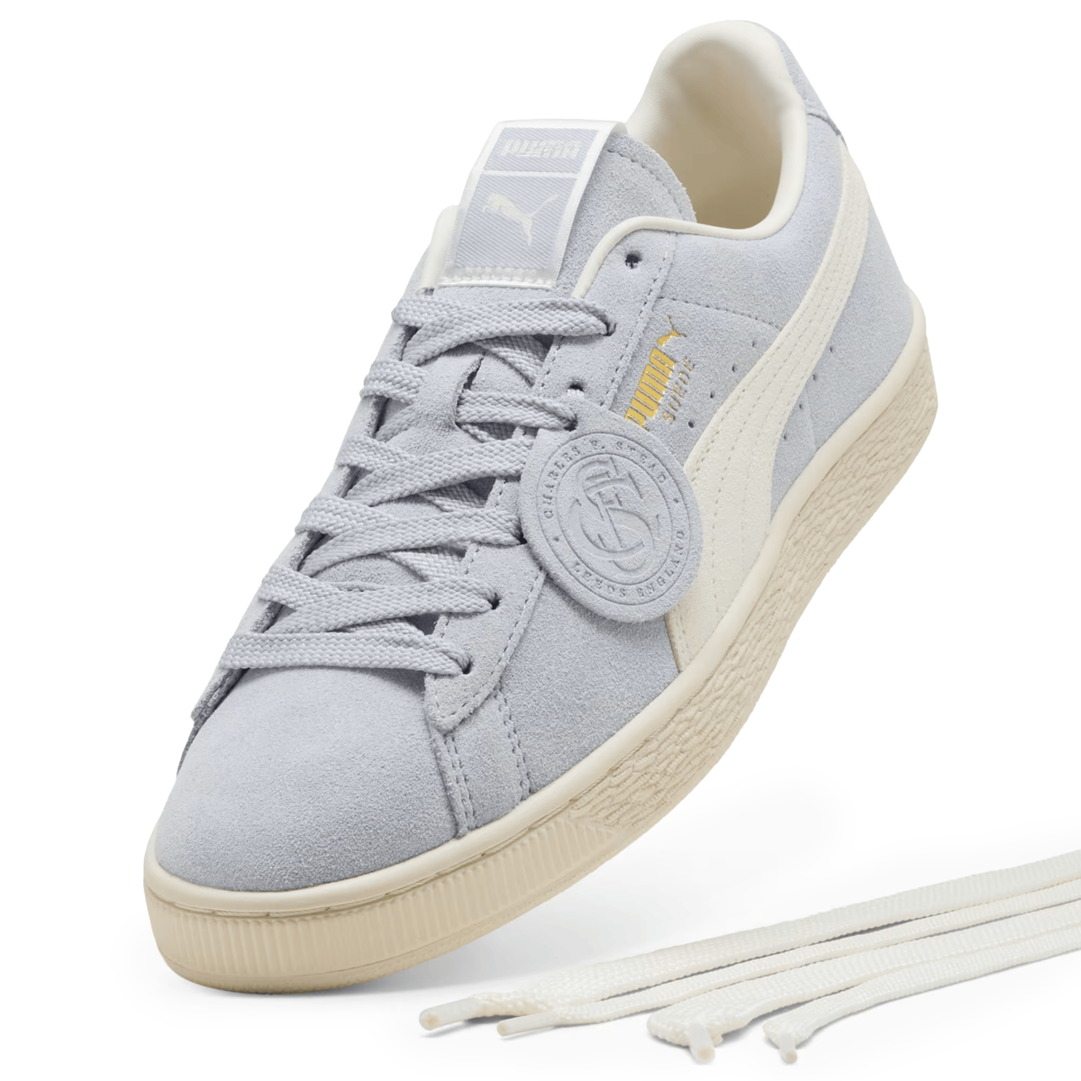 Puma x Charles F. Stead Men's Suede Snow Mountain Blue/Frosted Ivory - Sneakers