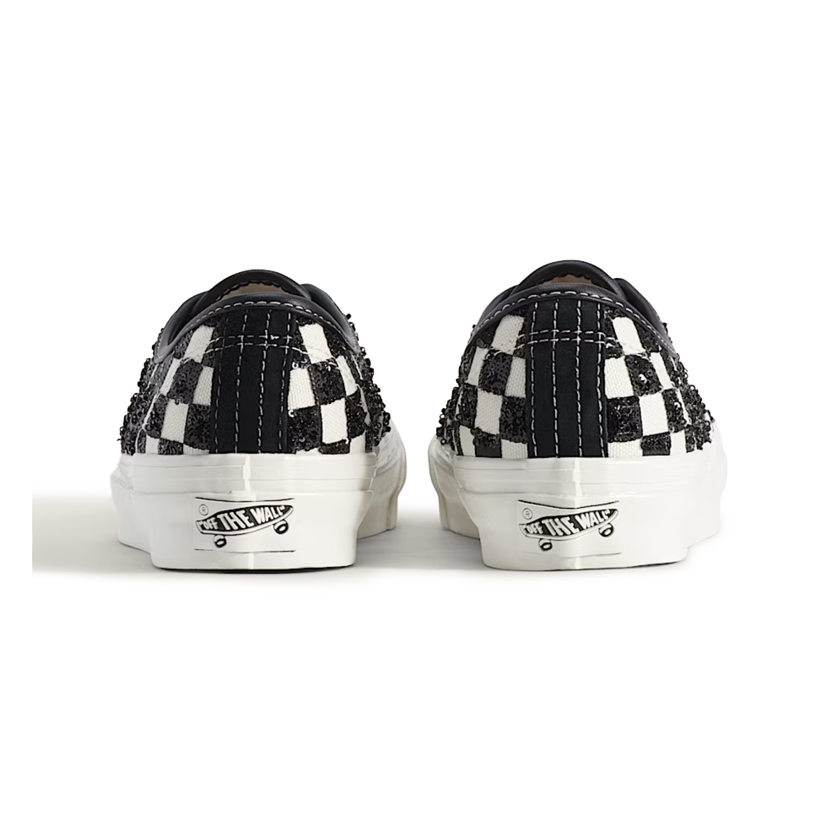 Vans Men's Premium Authentic Beaded Checkerboard Black/White - Sneakers