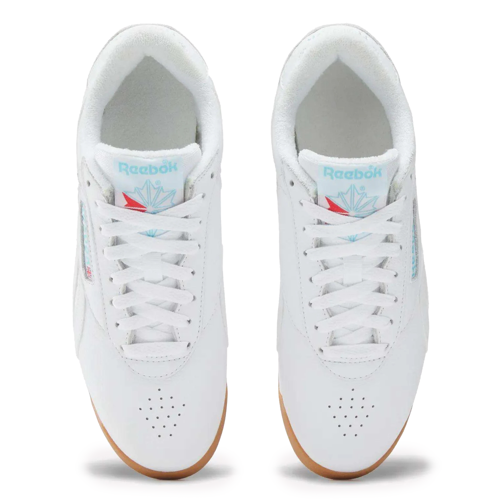 Reebok Women's Freestyle Lo White/Gum - Sneakers