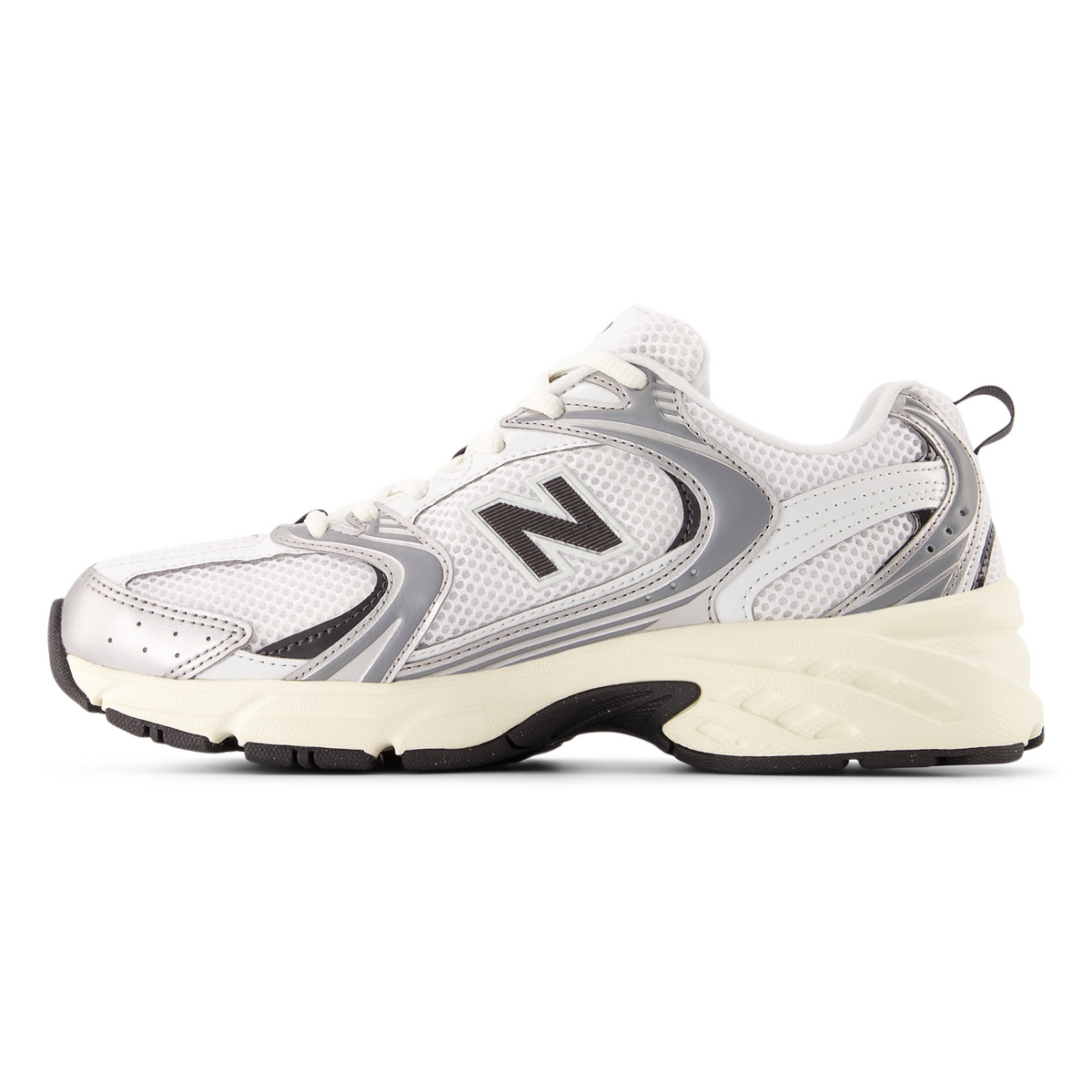New Balance Men's U530ESA Silver Metallic/Black Cement - Sneakers