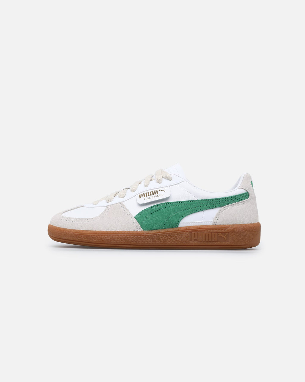 Puma Palermo Leather White/Green - Sneakers