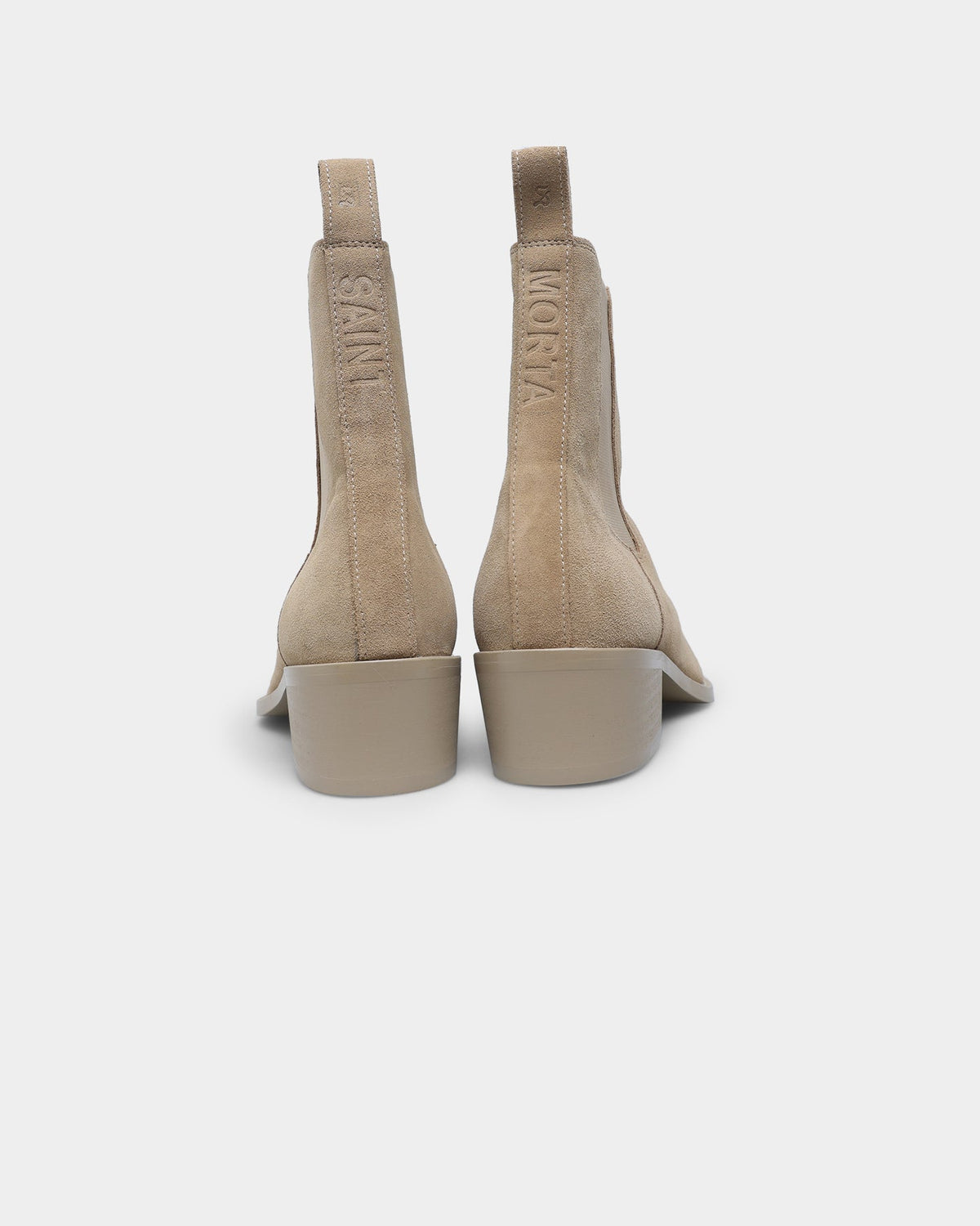 Saint Morta Nomad Pointy Toe Chelsea Boot Light Stone