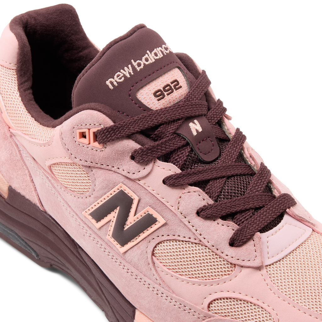 New Balance Men's U992PK Pink Chalk/Pink Lemonade/Cherry Leather - Sneakers