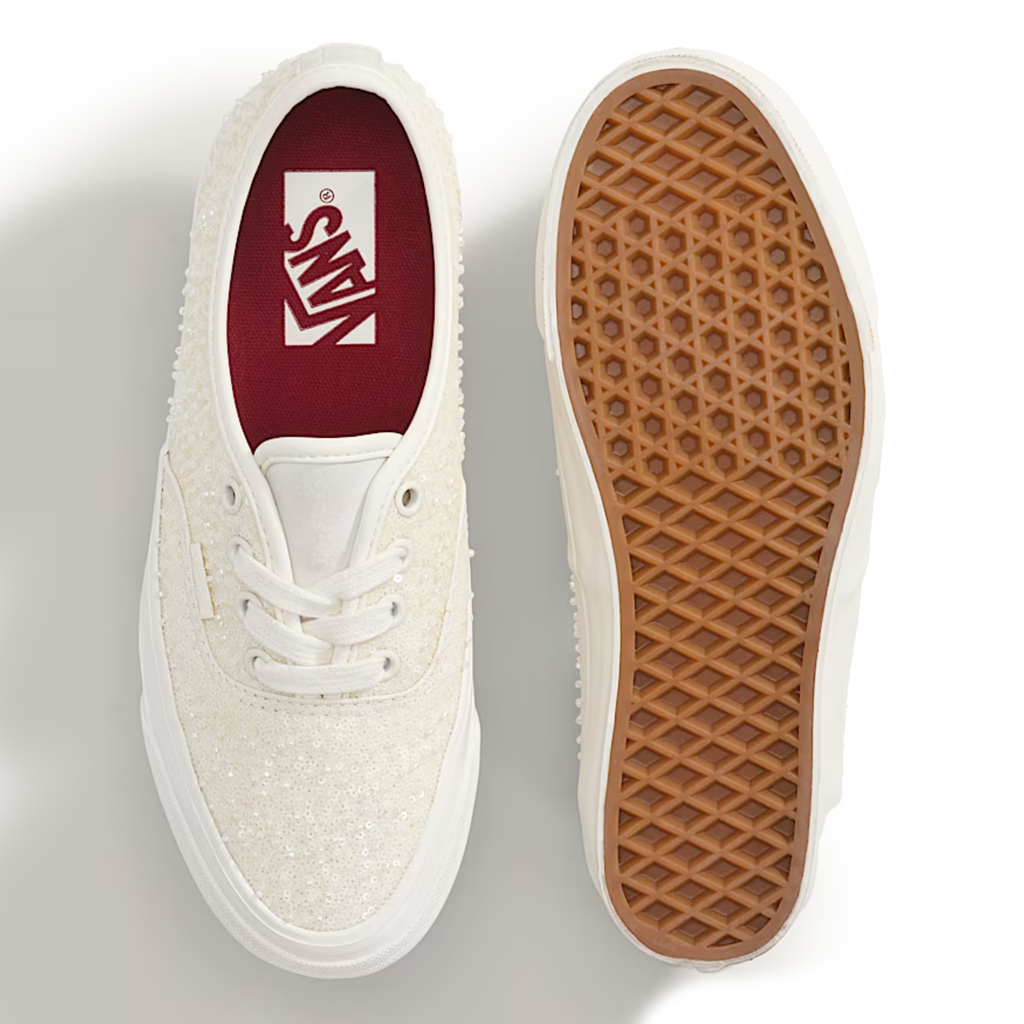 Vans Men's Premium Authentic Beaded Champagne Beige - Sneakers