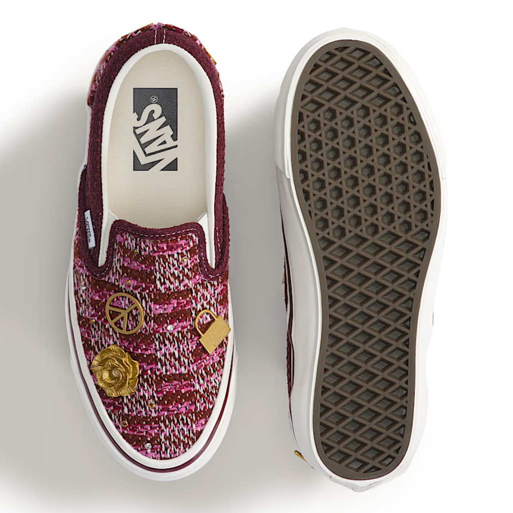 Vans Men's Premium Classic Slip On Cardigan Brown/Pink - Sneakers